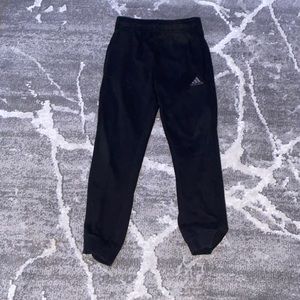 All Black Adidas Kids Pants (Small Scuff)/ Size Medium Kids